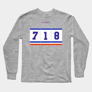 Rep Your Area Code (NYI 718) Long Sleeve T-Shirt